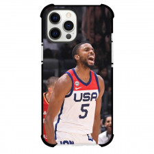 Fiba World Cup 2023 Mikal Bridges Phone Case For iPhone And Samsung Galaxy - Mikal Bridges USA 5 Celebration Poster