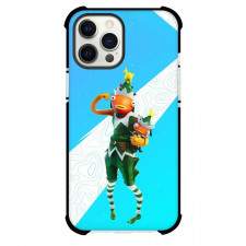Fortnite Fishstick Phone Case For iPhone Samsung Galaxy Pixel OnePlus Vivo Xiaomi Asus Sony Motorola Nokia - Fishstick Holding Baby Aqua Background