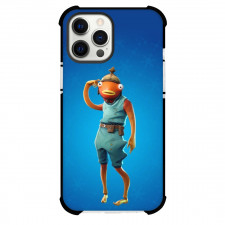 Fortnite Fishstick Phone Case For iPhone Samsung Galaxy Pixel OnePlus Vivo Xiaomi Asus Sony Motorola Nokia - Fishstick Scratching the Head Blue Background