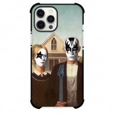 Famous Artwork CrossOvers American Gothic Case For iPhone Samsung Galaxy Pixel OnePlus Vivo Xiaomi Asus Sony Motorola Nokia - Black And White Face Paint Art