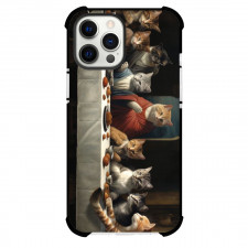 Famous Artwork CrossOvers The Last Supper Case For iPhone Samsung Galaxy Pixel OnePlus Vivo Xiaomi Asus Sony Motorola Nokia - The Last Supper Cats Version Animated Art