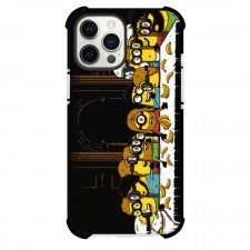 Famous Artwork CrossOvers The Last Supper Case For iPhone Samsung Galaxy Pixel OnePlus Vivo Xiaomi Asus Sony Motorola Nokia - The Last Supper Minions Version Black Background