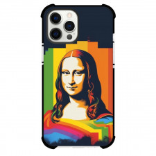 Famous Artwork CrossOvers Mona Lisa Case For iPhone Samsung Galaxy Pixel OnePlus Vivo Xiaomi Asus Sony Motorola Nokia - Mona Lisa Abstract Minimalistic LGBT Pride Art