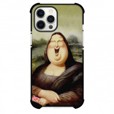 Famous Artwork CrossOvers Mona Lisa Case For iPhone Samsung Galaxy Pixel OnePlus Vivo Xiaomi Asus Sony Motorola Nokia - Mona Lisa with Chocolate Bar Fat Version