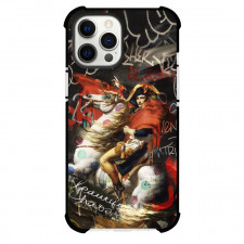 Famous Artwork CrossOvers Napoleon Crossing the Alps Case For iPhone Samsung Galaxy Pixel OnePlus Vivo Xiaomi Asus Sony Motorola Nokia - Napoleon Street Art Painting