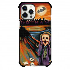 Famous Artwork CrossOvers Edvard Munch The Scream Case For iPhone Samsung Galaxy Pixel OnePlus Vivo Xiaomi Asus Sony Motorola Nokia - Joker And Batman Scream Illustration Art