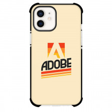 Adobe Phone Case For iPhone Samsung Galaxy Pixel OnePlus Vivo Xiaomi Asus Sony Motorola Nokia - Adobe Retro Logo On Beige Background