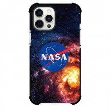 Nasa Phone Case For iPhone Samsung Galaxy Pixel OnePlus Vivo Xiaomi Asus Sony Motorola Nokia - Nasa Logo On Galaxy Background