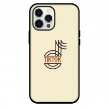 TikTok Phone Case For iPhone Samsung Galaxy Pixel OnePlus Vivo Xiaomi Asus Sony Motorola Nokia - TikTok Vintage Logo On Beige Background