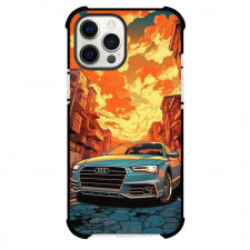 Audi Phone Case For iPhone and Samsung Galaxy Devices - Audi A4 Cartoon Art Poster