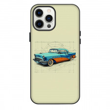 1950 Buick Skylark Phone Case For iPhone Samsung Galaxy Pixel OnePlus Vivo Xiaomi Asus Sony Motorola Nokia - 1950 Buick Skylark Illustration Art On Light Yellow Background