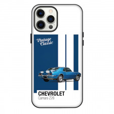 Chevrolet Camaro Z28 Phone Case For iPhone Samsung Galaxy Pixel OnePlus Vivo Xiaomi Asus Sony Motorola Nokia - Chevrolet Camaro Z28 Vintage Classic On Blue White Background