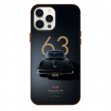 1963 Chevrolet Corvette StingRay Phone Case For iPhone Samsung Galaxy Pixel OnePlus Vivo Xiaomi Asus Sony Motorola Nokia - 1963 Chevrolet Corvette StingRay Black On Dark Background