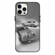 Chevrolet Corvette StingRay C2 Phone Case For iPhone Samsung Galaxy Pixel OnePlus Vivo Xiaomi Asus Sony Motorola Nokia - Chevrolet Corvette StingRay C2 Silver On Gray Background