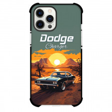 1968 Dodge Charger Phone Case For iPhone Samsung Galaxy Pixel OnePlus Vivo Xiaomi Asus Sony Motorola Nokia - 1968 Dodge Charger Digital Illustration Sunset Poster
