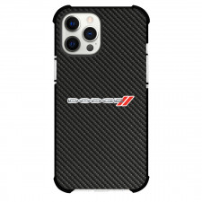 Dodge Phone Case For iPhone Samsung Galaxy Pixel OnePlus Vivo Xiaomi Asus Sony Motorola Nokia - Dodge Logo On Traditional Black Charcoal Carbon Fiber Background