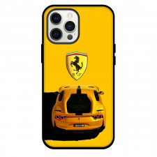 Ferrari Phone Case For iPhone and Samsung Galaxy Devices - Ferrari 812 Yellow Car On Yellow Background