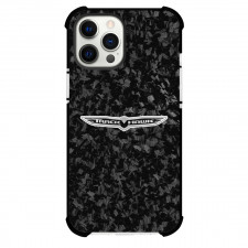 Jeep Grand Cherokee Trackhawk Phone Case For iPhone Samsung Galaxy Pixel OnePlus Vivo Xiaomi Asus Sony Motorola Nokia - Jeep Grand Cherokee Trackhawk Logo On Forged Carbon Fiber Background