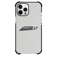Lotus Emira First Edition Phone Case For iPhone Samsung Galaxy Pixel OnePlus Vivo Xiaomi Asus Sony Motorola Nokia - Lotus Emira First Edition Logo On Silver Gray Carbon Fiber Background