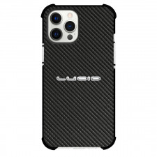 Lucid Phone Case For iPhone Samsung Galaxy Pixel OnePlus Vivo Xiaomi Asus Sony Motorola Nokia - Lucid Logo On Traditional Black Charcoal Carbon Fiber Background