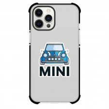 MINI Cooper Phone Case For iPhone and Samsung Galaxy Devices - MINI Cooper Blue Vector Art Sticker