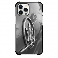 Maserati Phone Case For iPhone and Samsung Galaxy Devices - Maserati Quattroporte Metalic Logo