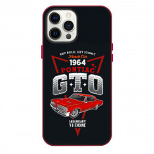 Pontiac Phone Case For iPhone Samsung Galaxy Pixel OnePlus Vivo Xiaomi Asus Sony Motorola Nokia - 1964 Pontiac GTO Illustration Art On Black Background