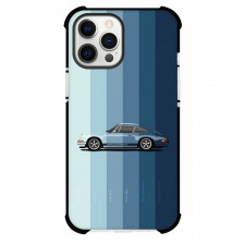 Porsche Phone Case For iPhone and Samsung Galaxy Devices - Porsche 911 Illustration On Blue Palette Background