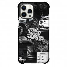 Porsche Case For iPhone Samsung Galaxy Pixel OnePlus Vivo Xiaomi Asus Sony Motorola Nokia - Need Money for Porsche Black and White