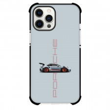 Porsche Case For iPhone Samsung Galaxy Pixel OnePlus Vivo Xiaomi Asus Sony Motorola Nokia - Silver 911 Vertical Font Background