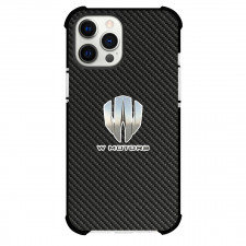 W Motors Phone Case For iPhone Samsung Galaxy Pixel OnePlus Vivo Xiaomi Asus Sony Motorola Nokia - W Motors Logo On Traditional Black Charcoal Carbon Fiber Background