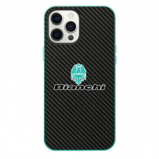 Bianchi Phone Case For iPhone Samsung Galaxy Pixel OnePlus Vivo Xiaomi Asus Sony Motorola Nokia - Bianchi Bike Brand Logo On Carbon Fiber Background
