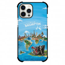 Brompton Phone Case For iPhone Samsung Galaxy Pixel OnePlus Vivo Xiaomi Asus Sony Motorola Nokia - Brompton Around The World Ride Poster