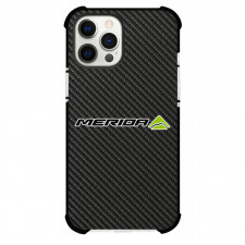 Merida Phone Case For iPhone Samsung Galaxy Pixel OnePlus Vivo Xiaomi Asus Sony Motorola Nokia - Merida Bike Brand Logo On Carbon Fiber Background