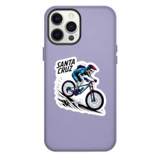 Santa Cruz Phone Case For iPhone Samsung Galaxy Pixel OnePlus Vivo Xiaomi Asus Sony Motorola Nokia - Santa Cruz Downhill Rider Illustration Art Sticker