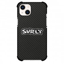 Surly Phone Case For iPhone Samsung Galaxy Pixel OnePlus Vivo Xiaomi Asus Sony Motorola Nokia - Surly Bike Brand Logo On Carbon Fiber Background