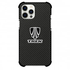 Trek Phone Case For iPhone Samsung Galaxy Pixel OnePlus Vivo Xiaomi Asus Sony Motorola Nokia - Trek Bike Brand Logo On Carbon Fiber Background