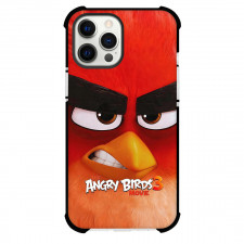 The Angry Birds Movie 3 Red Phone Case For iPhone Samsung Galaxy Pixel OnePlus Vivo Xiaomi Asus Sony Motorola Nokia - Red Close-Up and Official Logo Poster