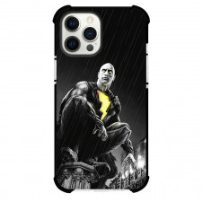 Black Adam Phone Case For iPhone and Samsung Galaxy Devices - Black Adam Movie Superhero Grayscale Digital Art