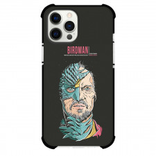 Birdman Phone Case For iPhone and Samsung Galaxy Devices - Birdman Personalidades Illustration On Black Background