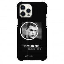 Bourne Identity Phone Case For iPhone and Samsung Galaxy Devices - Bourne Identity 2000 Movie Grayscale Poster