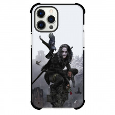 The Crow Eric Draven Phone Case For iPhone Samsung Galaxy Pixel OnePlus Vivo Xiaomi Asus Sony Motorola Nokia - Eric Draven Sitting on Tombstone Illustration