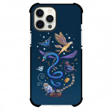 Fantastic Beast Phone Case For iPhone and Samsung Galaxy Devices - Fantastic Beast Fantastic Animal Illustration On Blue Background