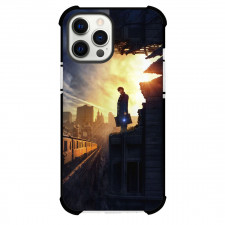 Fantastic Beast Phone Case For iPhone and Samsung Galaxy Devices - Fantastic Beast Newt Scamander Standing On a Destroyed Building Poster