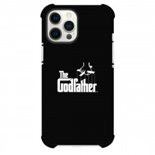 The GodFather Phone Case For iPhone and Samsung Galaxy Devices - The GodFather Movie Logo On Black Background