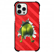 The Grinch Phone Case For iPhone Samsung Galaxy Pixel OnePlus Vivo Xiaomi Asus Sony Motorola Nokia - The Grinch Butt On Red Glitter Paper Poster