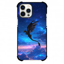 How To Train Your Dragon Phone Case For iPhone Samsung Galaxy Pixel OnePlus Vivo Xiaomi Asus Sony Motorola Nokia - Toothless Flies Through a Starry Twilight Sky