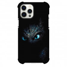 How To Train Your Dragon Phone Case For iPhone Samsung Galaxy Pixel OnePlus Vivo Xiaomi Asus Sony Motorola Nokia - Toothless Stares Out From The Shadows with Glowing Blue Eyes