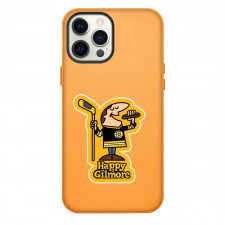 Happy Gilmore Phone Case For iPhone Samsung Galaxy Pixel OnePlus Vivo Xiaomi Asus Sony Motorola Nokia - Eating Cartoon Art Sticker