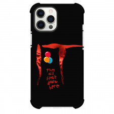 IT Phone Case For iPhone and Samsung Galaxy Devices - IT Movie Pennywise The Dancing Clown Quote On Black Background